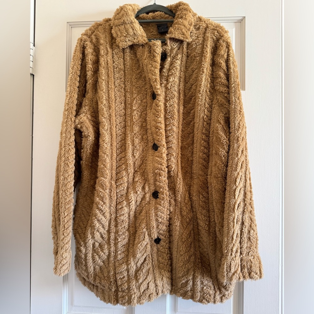CuddlDuds Sculpted Sherpa Shirt Jacket